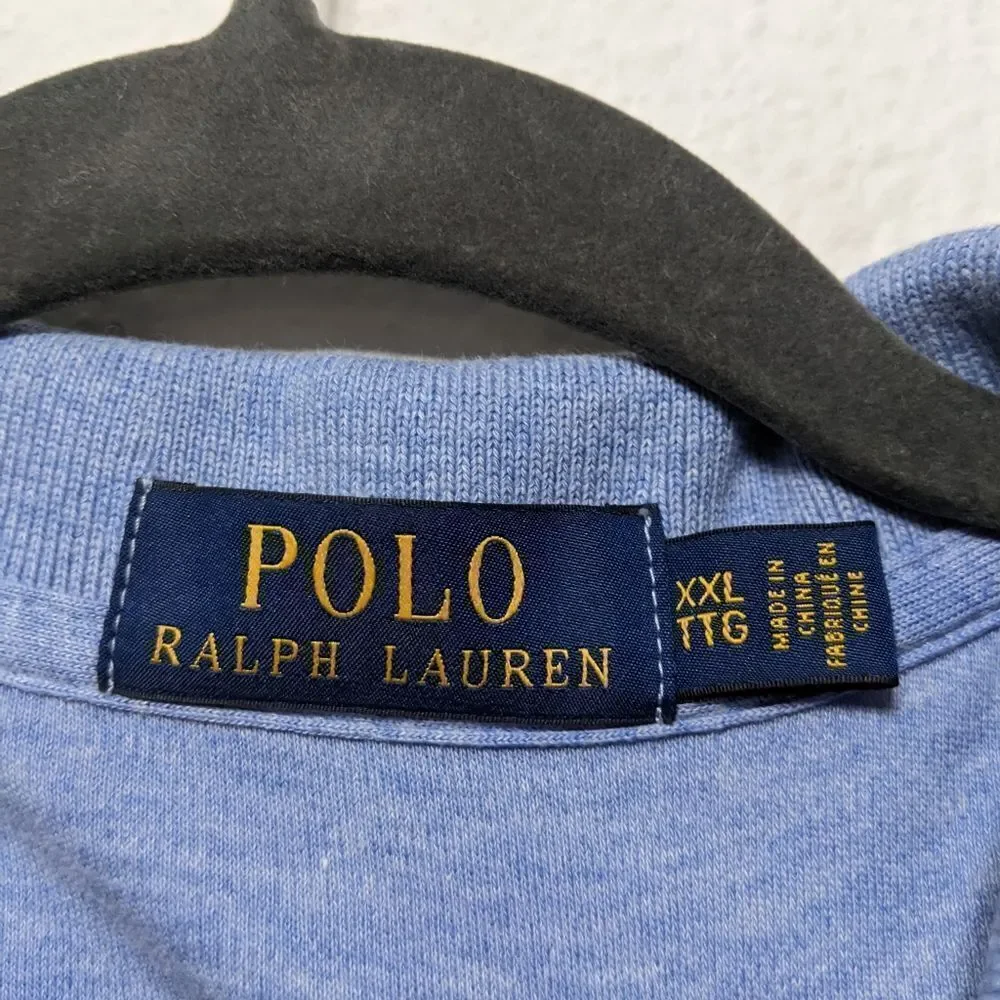 POLO RALPH LAUREN Classic Polo Shirt Sleeve Shirt Blue XXL